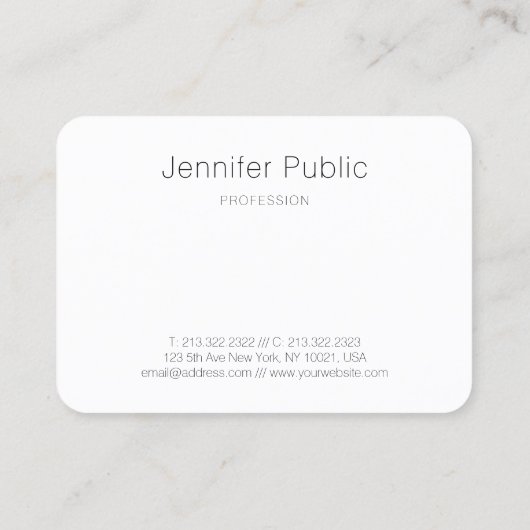 Abstracte Art Professional Elegant Sjabloon Modern Visitekaartje (Achterkant)