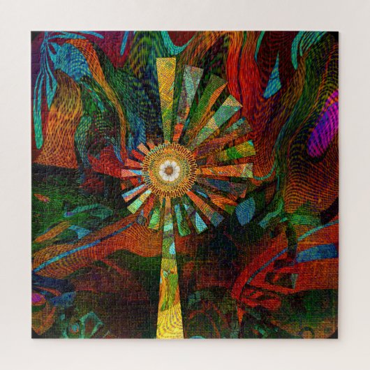 Abstracte Art Puzzle Legpuzzel (Verticaal)