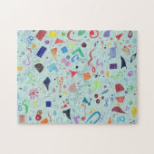 Abstracte Art Puzzle Legpuzzel (Horizontaal)