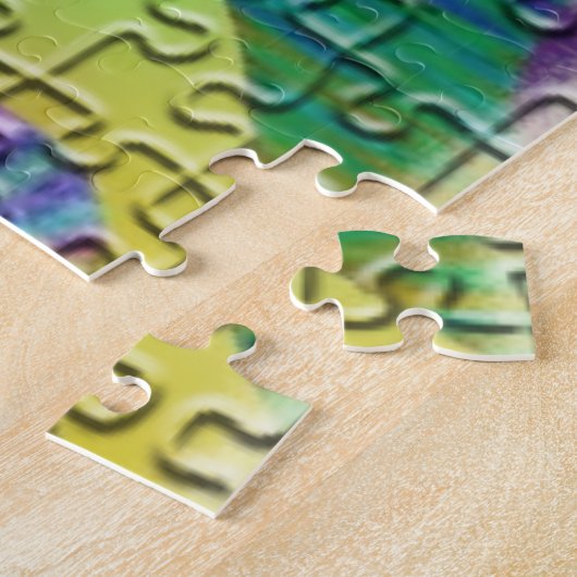Abstracte Art Puzzle Legpuzzel (Zijkant)