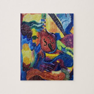 Abstracte Art Puzzle met langzame Jazz Legpuzzel