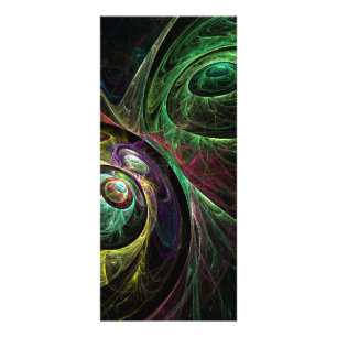 Abstracte Art-rackkaart voor ogen Reclamekaart