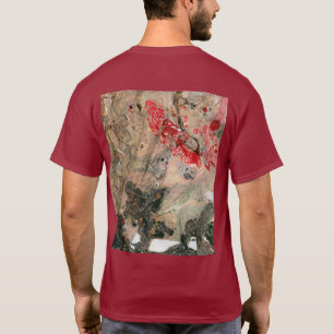 Abstracte Art Red Color-Sjabloon aanpassen T-shirt