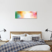 Abstracte Art Red Pink Yellow Green Blue Trendy Canvas Afdruk (Insitu (Slaapkamer))