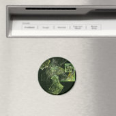 Abstracte Art-ronde met twist Magnet (Insitu (Vaatwasser))