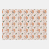 Abstracte Art-schaduwen van bruine papierplaten vo Inpakpapier Vel (Voorkant 3)