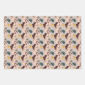 Abstracte Art-schaduwen van bruine papierplaten vo Inpakpapier Vel (Voorkant 2)