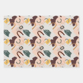 Abstracte Art-schaduwen van bruine papierplaten vo Inpakpapier Vel (Voorkant)