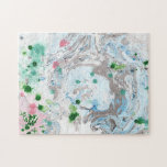 Abstracte Art Sjabloon Moderne roze blauwe kleur Legpuzzel<br><div class="desc">Abstracte Art Sjabloon Moderne roze blauwe kleuren Rechthoek puzzel.</div>