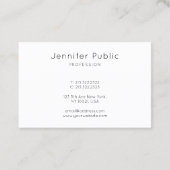 Abstracte Art Sjabloon Professional Elegant Modern Visitekaartje (Achterkant)