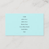 Abstracte Art Sky Fire Lava Red Oranje Turquoise Visitekaartje (Achterkant)