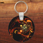Abstracte Art Sleutelhanger hartslag (Voorkant)