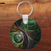 Abstracte Art Sleutelhanger oogkleuren (Voorkant)