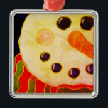 Abstracte Art Snowman Metalen Ornament<br><div class="desc">Mijn kleurrijke abstracte schilderij van een sneeuwman maakt van deze mooie kerstversiering een werk van vakantiekunst!</div>