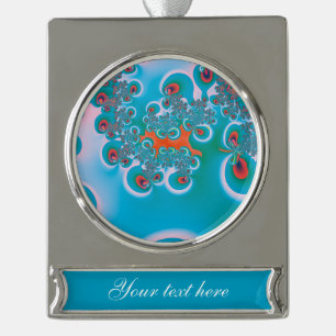 Abstracte Art Spring Garden Verzilverd Banner Ornament