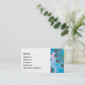 Abstracte Art Spring Garden Visitekaartje (Staand voorkant)