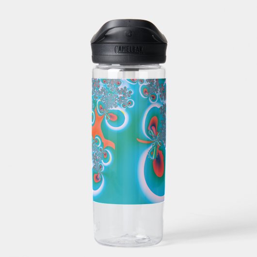 Abstracte Art Spring Garden Waterfles (Achterkant)