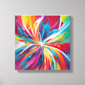 Abstracte Art Stretched Canvas Print (Voorkant)
