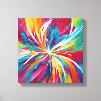 Abstracte Art Stretched Canvas Print