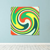 Abstracte Art Swirl Colorful Background Canvas Afdruk (Insitu (Houten vloer))