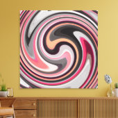 Abstracte Art Swirl Colorful Paint Background #28 Canvas Afdruk (Insitu (Woonkamer))
