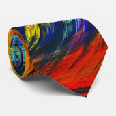 Abstracte Art Swirl Colorful Stropdas (Opgerold)