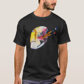 Abstracte Art T-Shirt met een schilderij in Kandin (Voorkant)