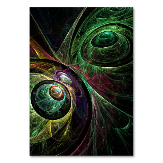 Abstracte Art Table Card Oogoog-oog Kaart (Voorkant)