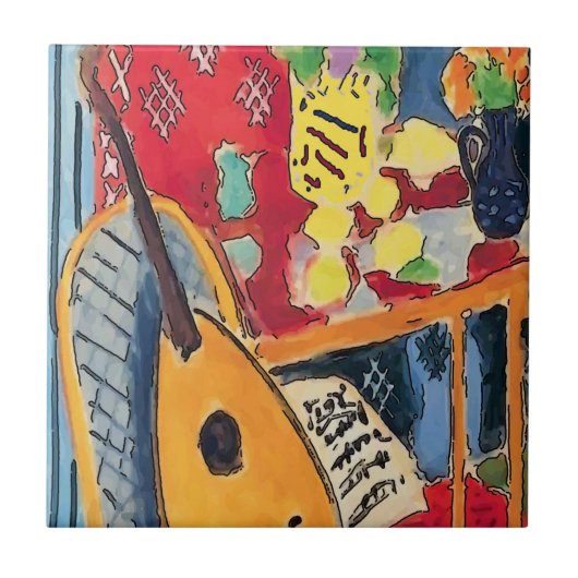 Abstracte art Tegels Tegeltje (Voorkant)