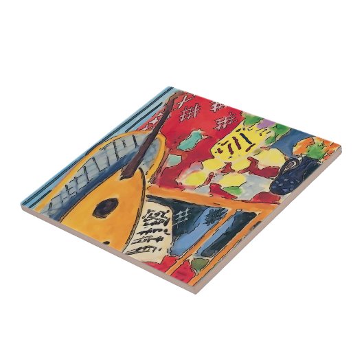 Abstracte art Tegels Tegeltje (Zijkant)