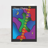 Abstracte Art Thleykaart Kaart (Voorkant)