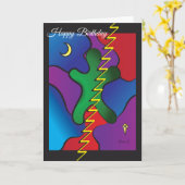 Abstracte Art Thleykaart Kaart (Gele Bloem)