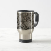 Abstracte Art Travel Mug Reisbeker (Voorkant rechts)
