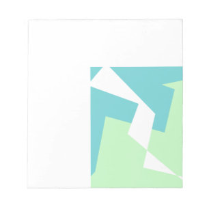 Abstracte Art Turquoise Blue Green Notitieblok