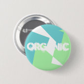 Abstracte Art Turquoise Blue Green Ronde Button 5,7 Cm (Voorkant /achterkant)