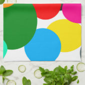 Abstracte Art Turquoise Green Blue Theedoek (Gevouwen)