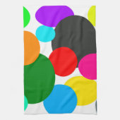 Abstracte Art Turquoise Green Blue Theedoek (Verticaal)