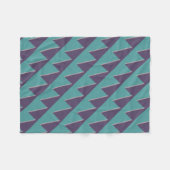 Abstracte Art Turquoise Paars Fleece Deken (Voorkant (Horizontaal))