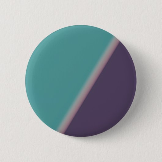Abstracte Art Turquoise Paars Ronde Button 5,7 Cm (Voorkant)