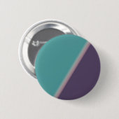 Abstracte Art Turquoise Paars Ronde Button 5,7 Cm (Voorkant /achterkant)