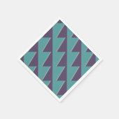 Abstracte Art Turquoise Paars Servet (Hoek)