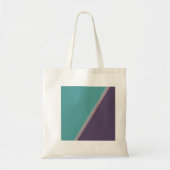 Abstracte Art Turquoise Paars Tote Bag (Voorkant)