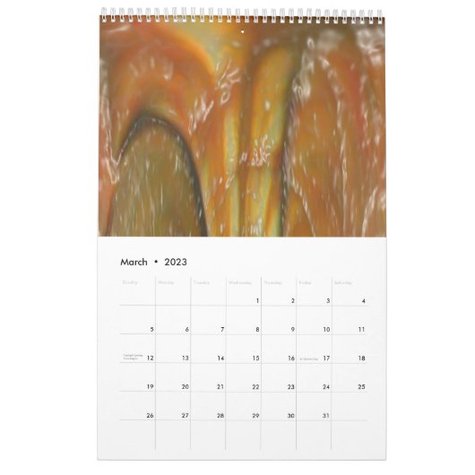 Abstracte Art Wall Agenda van Janz Kalender (Mar 2023)