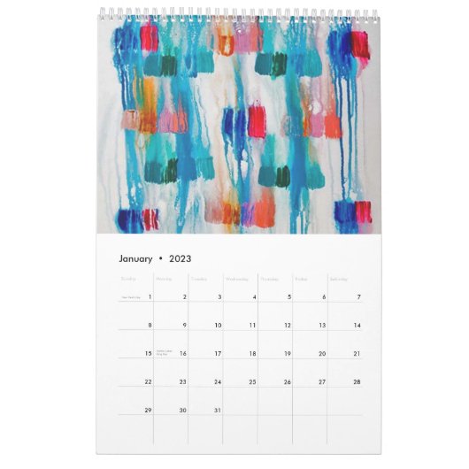 Abstracte Art Wall Agenda van Janz Kalender (Jan 2023)