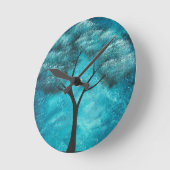 Abstracte Art Wall-klok Ronde Klok (Hoek)