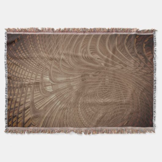 Abstracte Art Waves Gooi Deken (Voorkant)