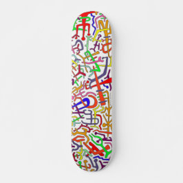 ABSTRACTE ARTBOARD (witte achtergrond) Persoonlijk Skateboard