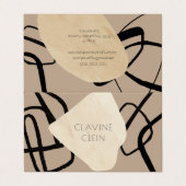 Abstracte artiest Atelier Artisan Creative Bi Fold Visitekaartje (Buitenkant ongevouwen)