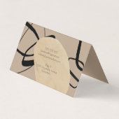 Abstracte artiest Atelier Artisan Creative Bi Fold Visitekaartje (Achterkant)