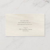 Abstracte artiest Atelier Artisan Creative Busin Visitekaartje (Achterkant)